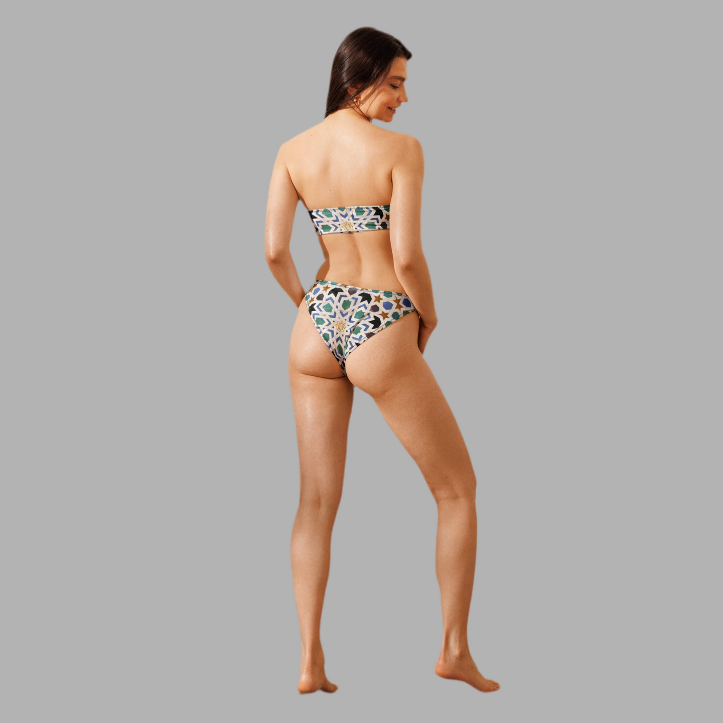 Recycled bandeau bikini (Moroccan style)