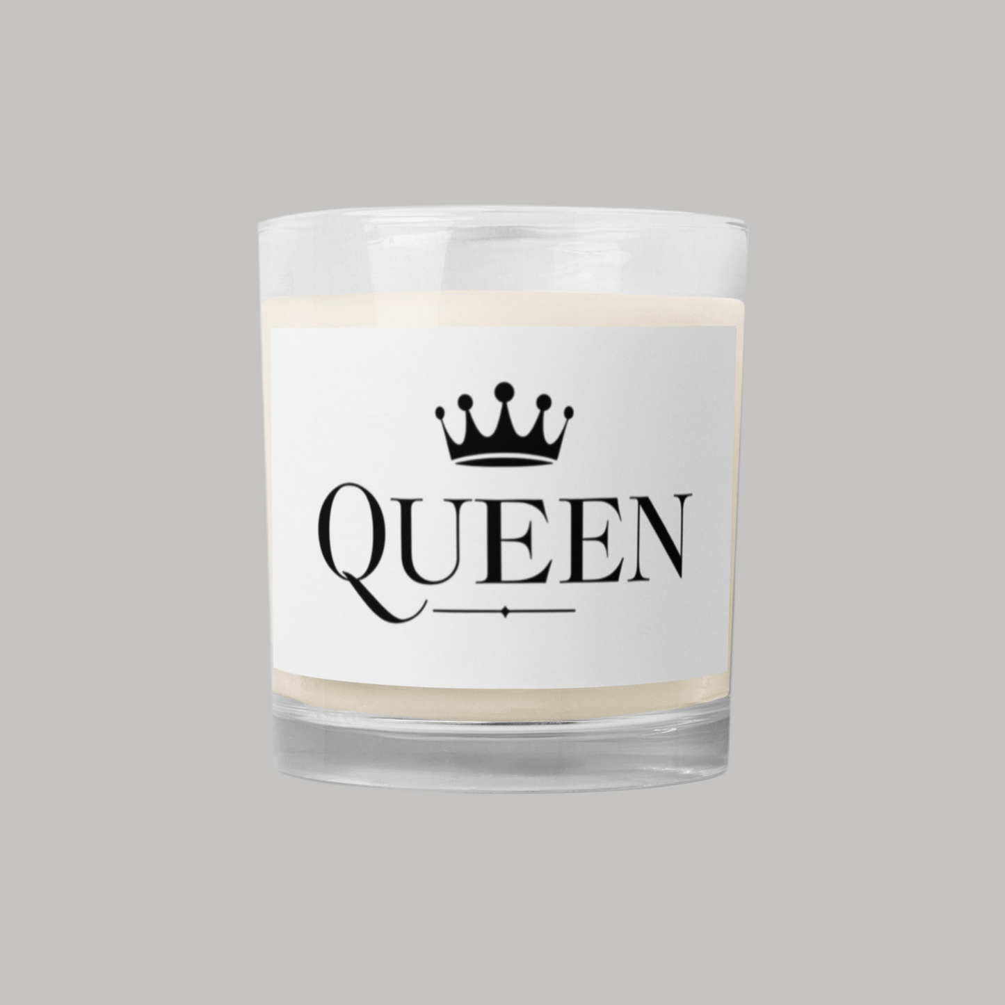 Glass jar soy wax candle (Queen)
