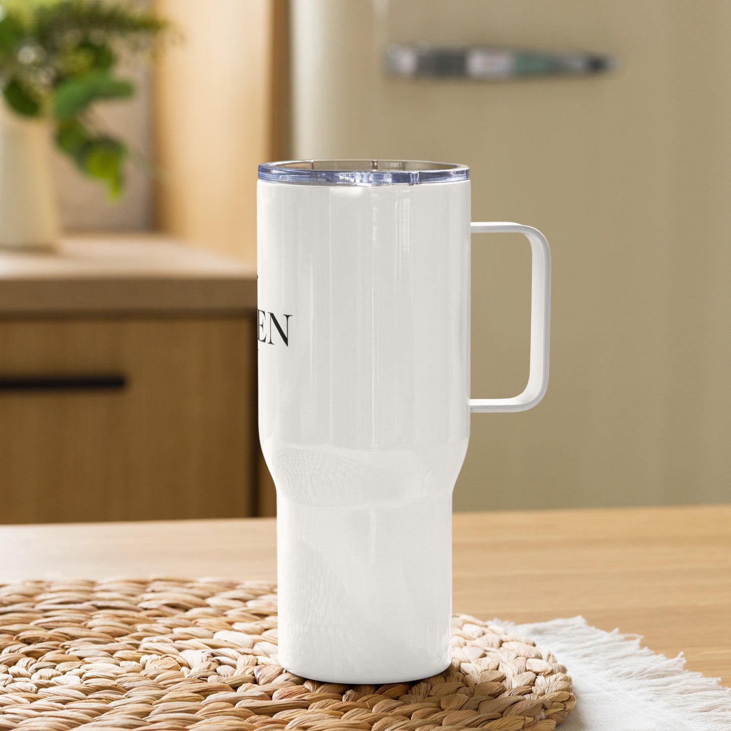Travel mug with a handle(Quenn)