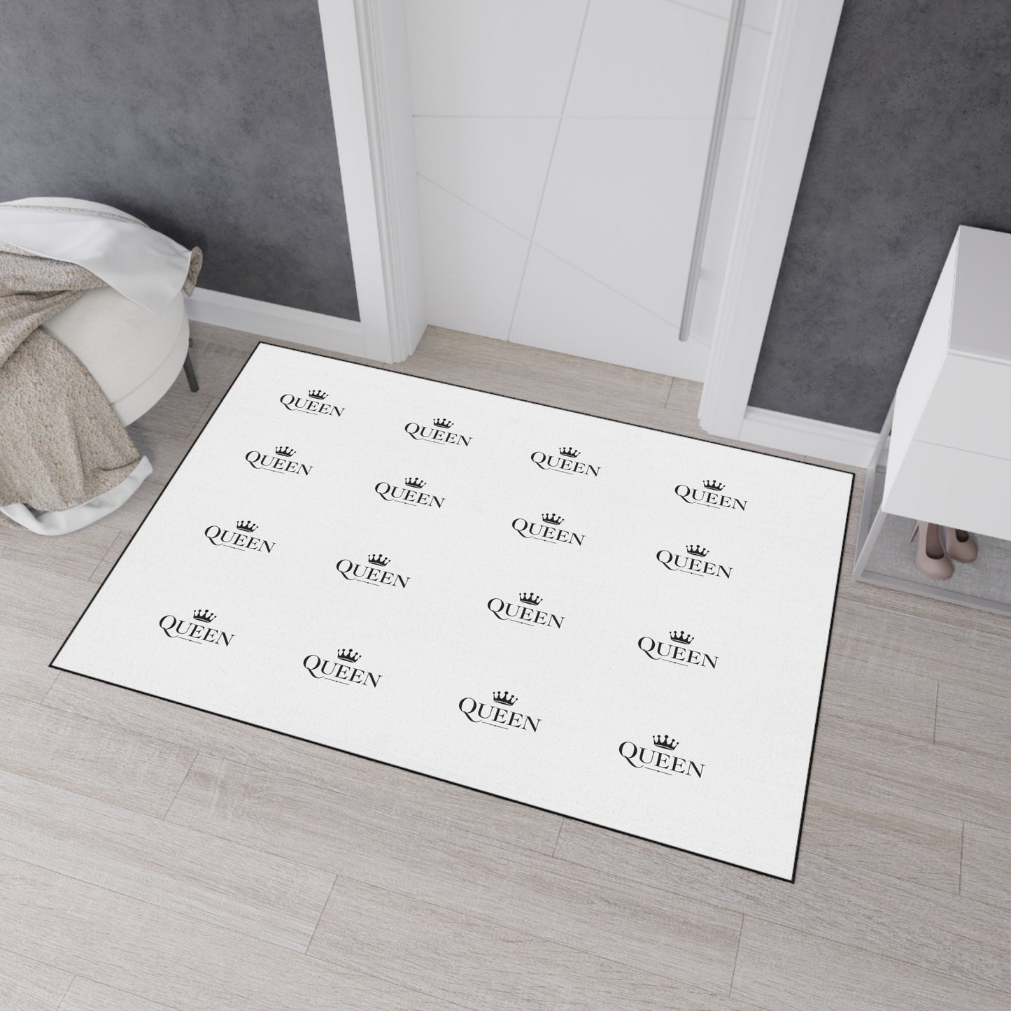 Regal Queen Floor Mat, Durable Entryway Rug, Queen Home Decor, Stylish Kitchen Mat, Gifts for Her, Royalty-Themed Floor Covering
