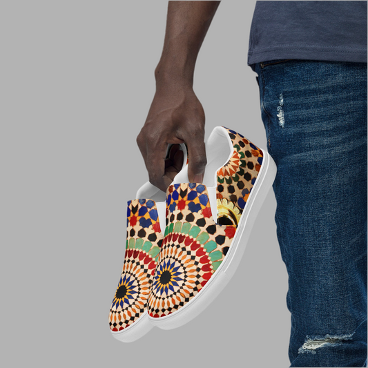 Men’s slip-on canvas shoes (Moroccan Style)